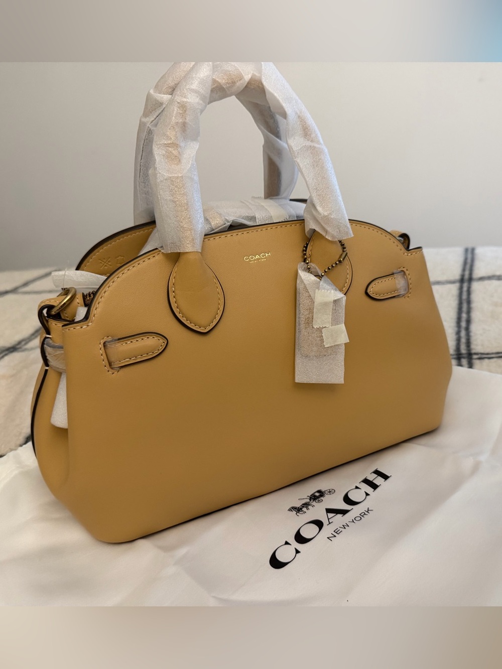 Coach Empire 26 Tan Brand new with tags Leather Satchel Handbag